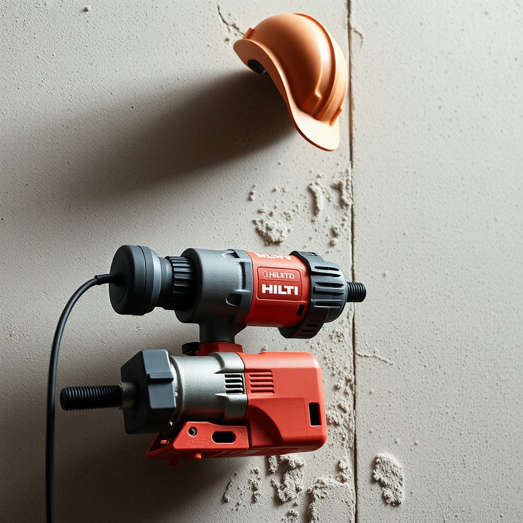 Hilti DD 160 ile farklı elmas başlıkların beton yüzeyde kesim yaparken oluşturduğu pürüzsü